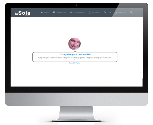 Sola Testimonials - Premium WordPress Testimonial Plugin Sola Testimonials - Premium WordPress Testimonial Plugin